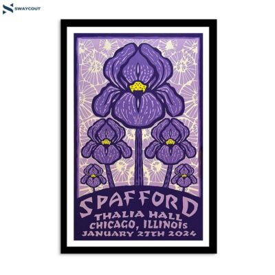 Spafford January 27 2024 Thalia Hall Chicago Il Poster