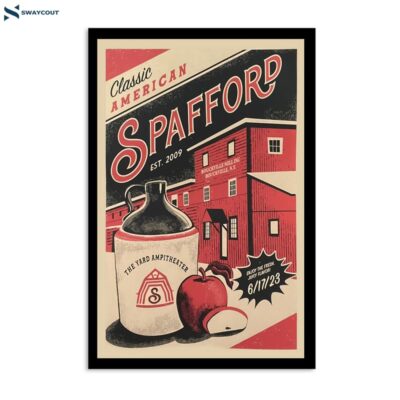 Spafford The Yard Amphitheater Ray Brothers Bbq Bouckville Ny June 17 2023 Poster