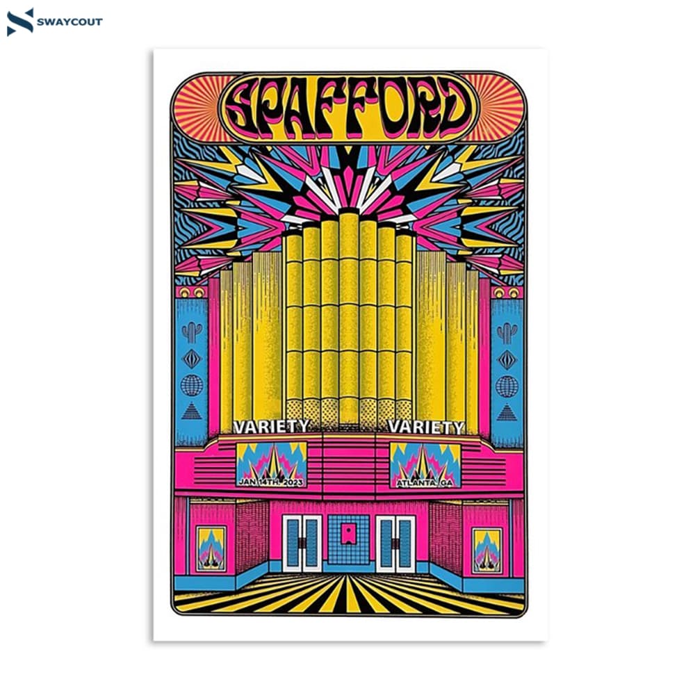 Spafford Variety Tour Jan 14th 2023 Atlanta Ga Poster