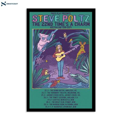 Steve Poltz Australian Tour 2024 Poster