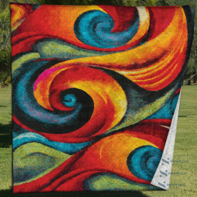 Tie Dye Quilt Blanket