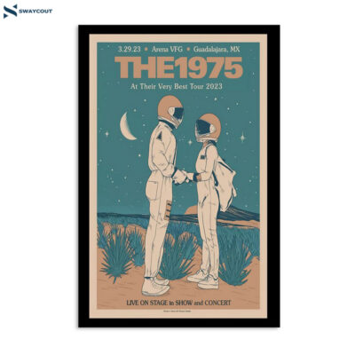 The 1975 At Their Very Best Tour 2023 Show At Arena Vfg In Guadalajara México Poster