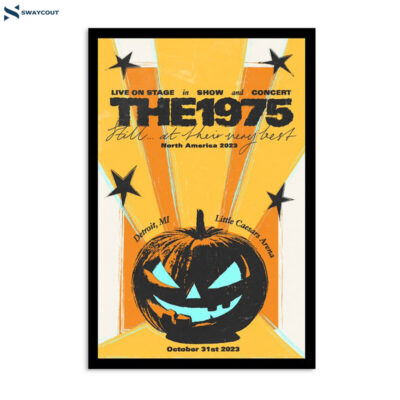 The 1975 October 31 2023 Little Caesars Arena Detroit Mi Poster