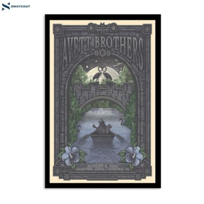 The Avett Brothers August 8 2023 Chartway Arena Norfolk Va Poster