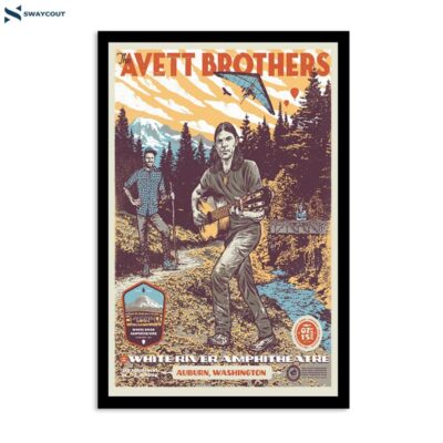 The Avett Brothers July 15 2023 White River Amphitheatre Auburn Wa Poster