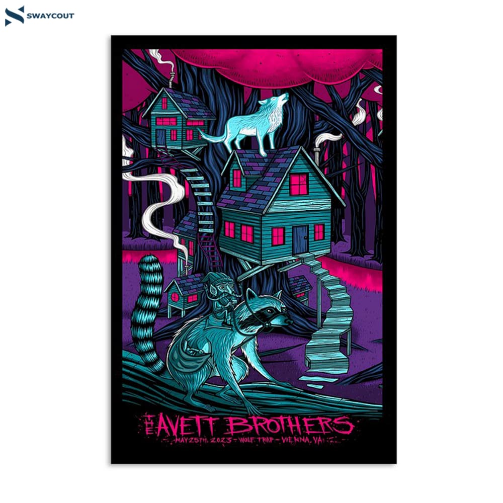 The Avett Brothers May 25th 2023 Wolf Trap Vienna Va Poster