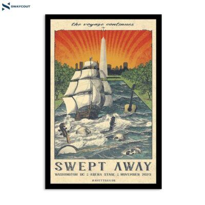 The Avett Brothers Swept Away Musical Washington D.c Arena Stage 2023 Poster