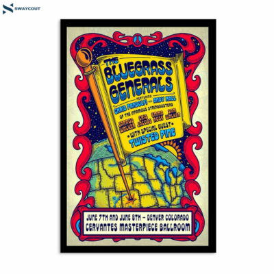 The Bluegrass Generals Cervantes Masterpiece Ballroom Denver Co 2024 Poster