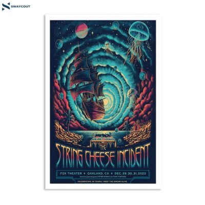 The String Cheese Incident Event 2023 Oakland Fox Theater Poster