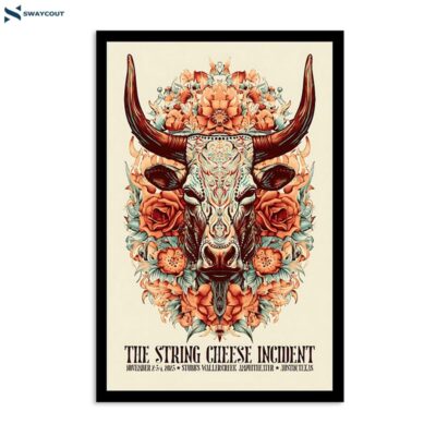 The String Cheese Incident November 2-4 2023 Stubb_s Waller Creek Amphitheater Austin Tx Poster