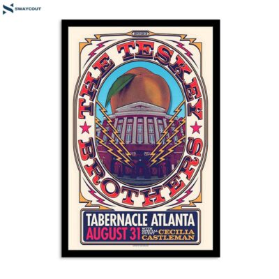 The Teskey Brothers August 31 2023 Tabernacle Atlanta Ga Poster