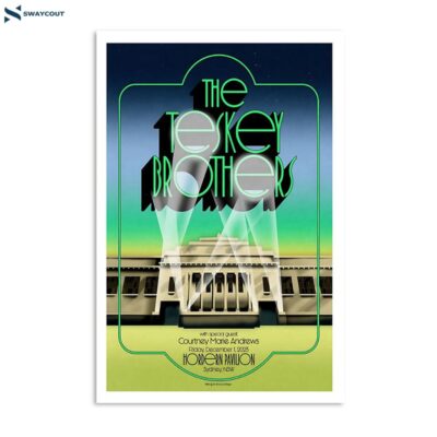 The Teskey Brothers December 1 2023 The Hordern Pavilion Sydney Australia Poster