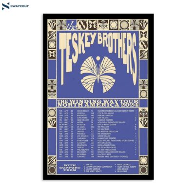 The Teskey Brothers North America 2024 Poster