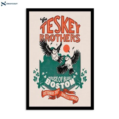 The Teskey Brothers October 20 2023 House Of Blues Boston Ma Poster