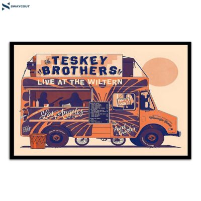 The Teskey Brothers October 25 2023 The Wiltern Los Angeles Ca Poster