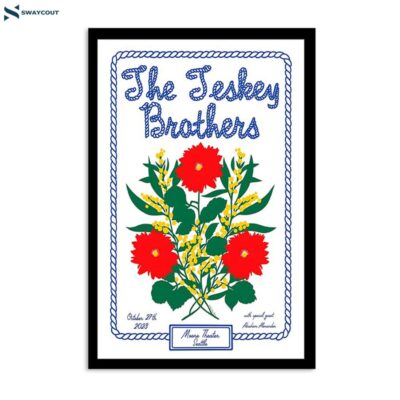 The Teskey Brothers October 27 2023 Moore Theatre Seattle Wa Poster