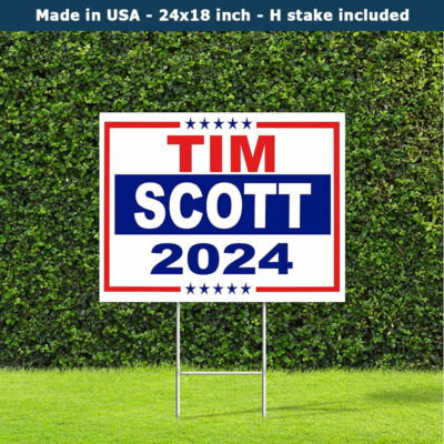 Tim Scott 2024 Yard Sign