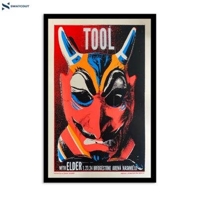 Tool Jan 23 2024 Show At Bridgestone Arena Nashville Tn Poster