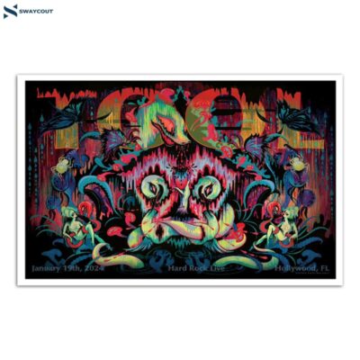 Tool January 19th 2024 Hard Rock Live Hollywood Fl Poster