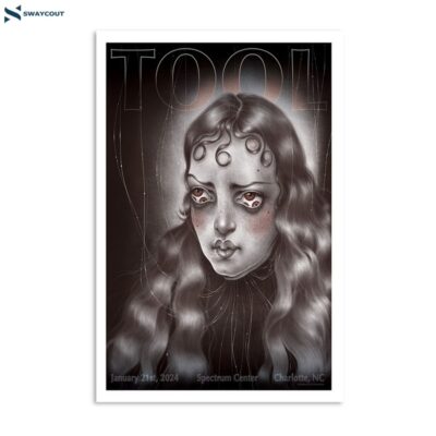 Tool January 21 2024 Spectrum Center Charlotte Nc Poster