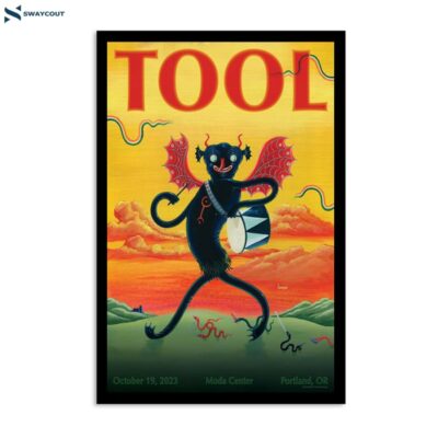 Tool October 19 2023 Moda Center Portland Or Poster