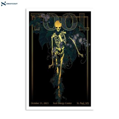 Tool October 31 2023 Xcel Energy Center Saint Paul Mn Poster