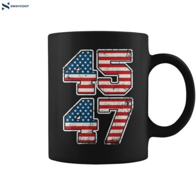 Trump 45 47 2024 President Vintage Coffee Mug