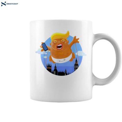 Trump Big Graphic Inflatable Baby Blimp Balloon Coffee Mug