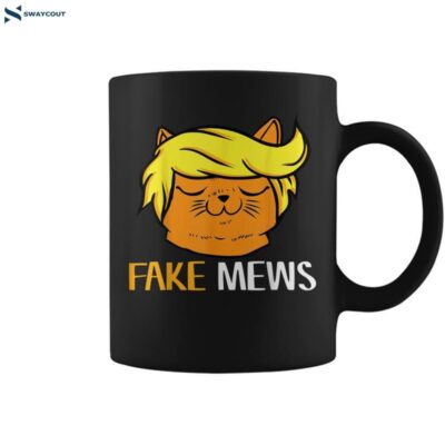 Trump Hair Cat 45 2020 Fake News Cool Pro Republicans Coffee Mug