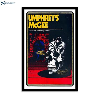 Umphrey_s Mcgee August 27 2023 The Signal Chattanooga Tn Poster