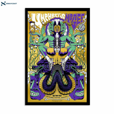 Umphrey_s Mcgee December 30 2023 Riviera Theatre Chicago Il Poster