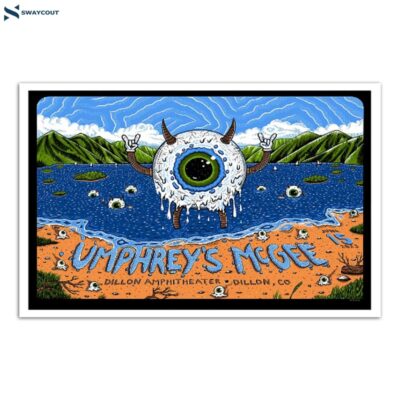 Umphrey_s Mcgee June 15 2023 Dillon Amphitheater Dillon Co Poster