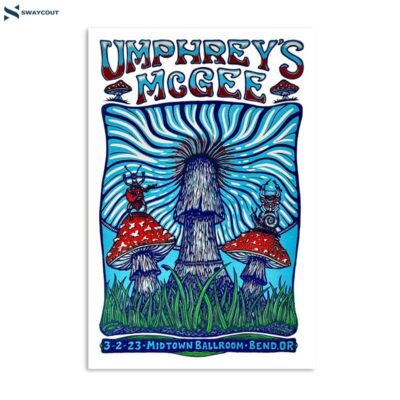 Umphrey_s Mcgee March 2 2023 Midtown Ballroom Bend Or Poster