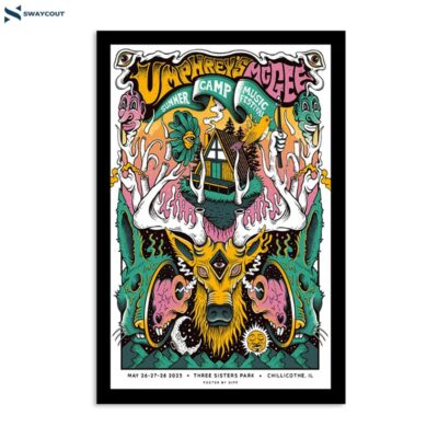 Umphrey_s Mcgee Summer Camp Music Festival May 26-27-28 2023 Three Sisters Park Chillicothe Il Poster