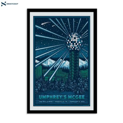 Umphrey’s Mcgee February 8 2024 The Mill & Mine Knoxville Tn Poster