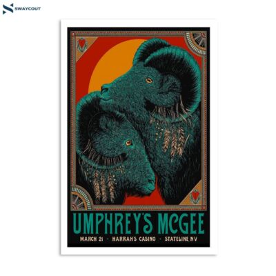 Umphrey’s Mcgee Mar 21 2024 Stateline Nv Poster