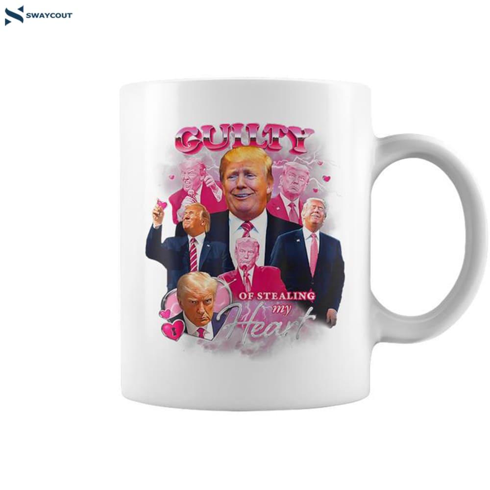 Vintage Donald Trump Shot Guilty Of Stealing My Heart Coffee Mug