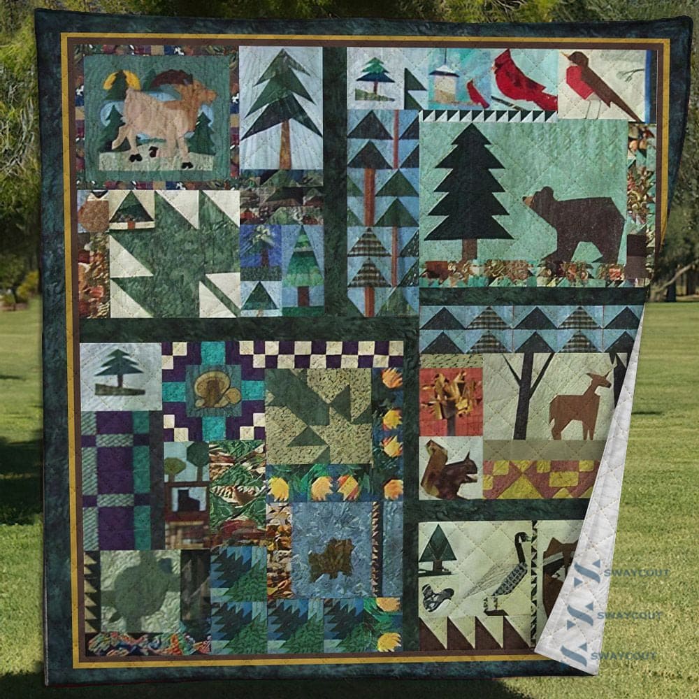 Woodland Animals Quilt Blanket