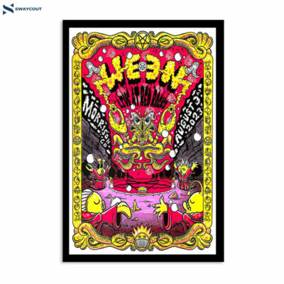 Ween Concert Tour Red Rocks Amphitheatre Morrison Co August 3 2023 Poster