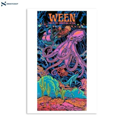 Ween March 16 2023 Las Vegas Nv Show Poster