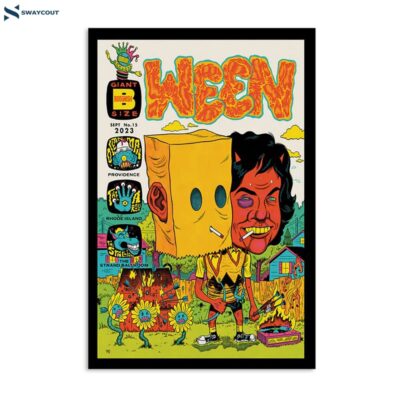 Ween Sept 15 2023 Strand Theatre-ri Providence Ri Poster