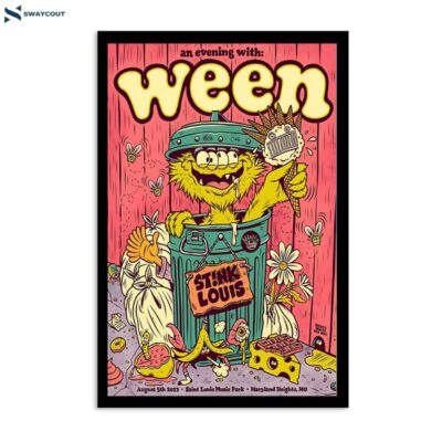 Ween Tour Maryland Heights Mo August 5 2023 Poster