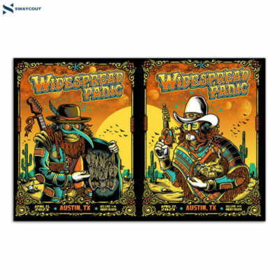 Widespread Panic 2023 Austin Tx Poster Limited Poster