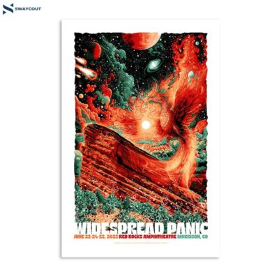 Widespread Panic 2023 Red Rocks Poster