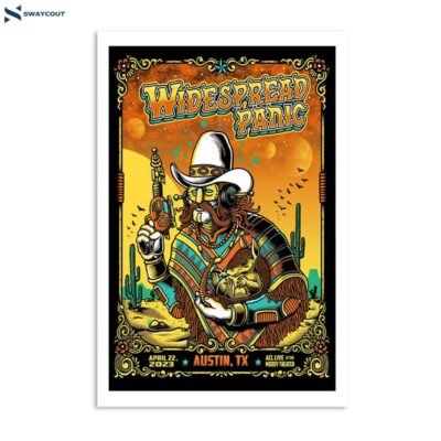 Widespread Panic Acl Live At The Moody Theater Austin Tx April 22 2023 Poster