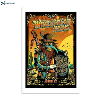 Widespread Panic April 21 2023 Austin Tx Acl Live At The Moody Theater Poster