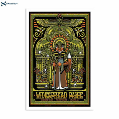 Widespread Panic December 30 & 31 2023 The Fox Theatre Atlanta Ga Poster