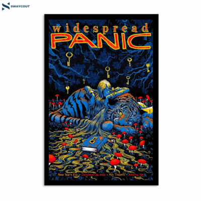 Widespread Panic December 31 2023 Fox Theatre Atlanta Ga Poster