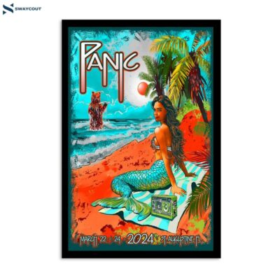 Widespread Panic Mar 22-24 2024 Show At St Augustine Amphitheatre Poster