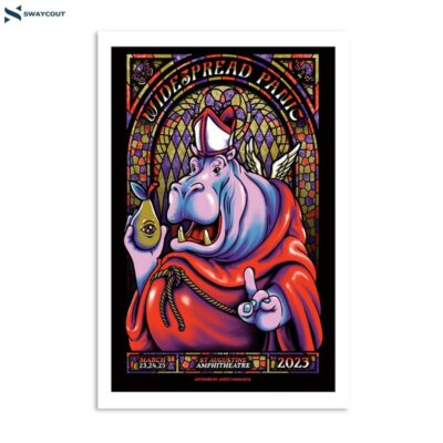 Widespread Panic March 24-25-26 2023 St. Augustine Fl Poster